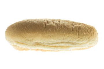 Hotdog buns on a white background.