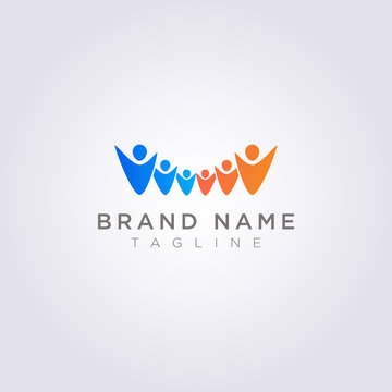 Design a Logo of a group of people for your Business or Brand