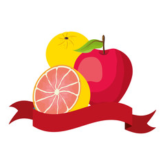 tropical fruits design