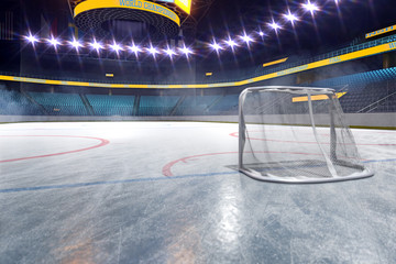 Hockey ice rink sport arena empty field