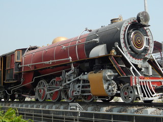 Naklejka premium old steam locomotive of India Railways History 
