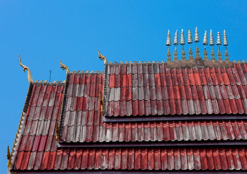 Roof temple, Ban sam kang, Laos