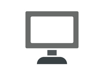 computer icon for mobile concept and web apps icon. Transparent outline, thin line icon for website design and mobile, app development