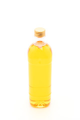 oil bottle on white background