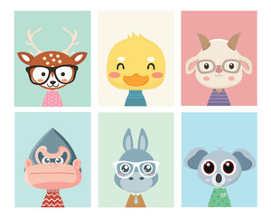 Animal posters for nursery.