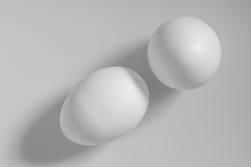 eggs, sculpture, creative photography, advertising.