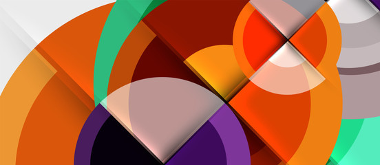 Obraz premium Circular geometrical design template