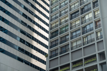 Close up modern building pattern for background