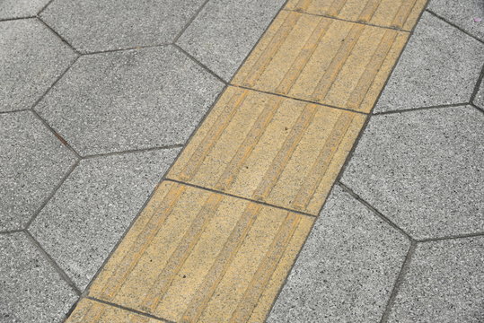 Tactile block pavement 