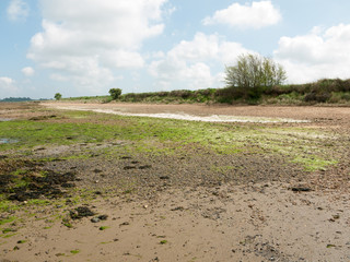 Beautiful harbour landscape scene outside summer bar coast