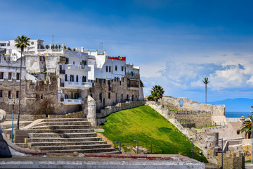 Panoramic View of Tangier old City, Morocco