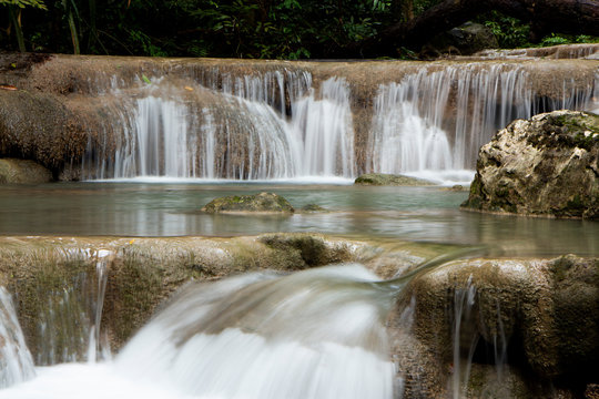 Erawan waterfall, Kanchanaburi, Thailand © small room