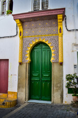 Traditional Moroccan Door, Tangier City, Morocco 