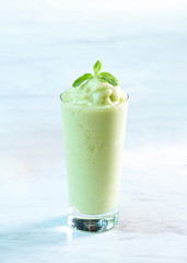 Kiwi blend frappe sweet drink