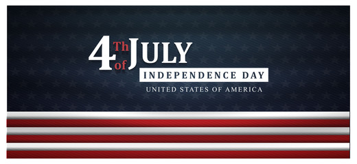 4th of july independence day background, united states flag, posters, modern design vector illustration