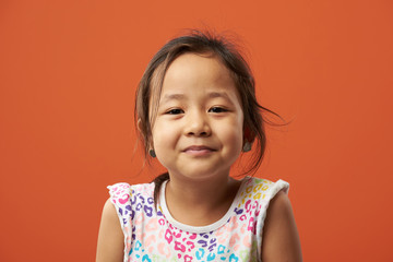 Bright portrait of asian girl
