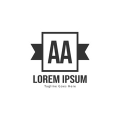 AA Letter Logo Design. Creative Modern AA Letters Icon Illustration