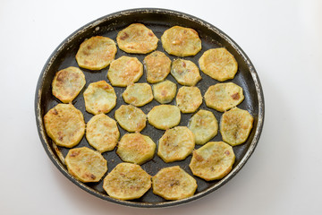 Fried potatoes in the oven