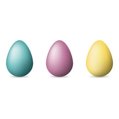 Colored eggs for Easter celebration vector illustration