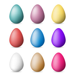 Colored eggs for Easter celebration vector illustration