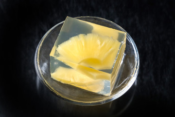 フルーツゼリー　Colorful sweet delicious fruit jelly