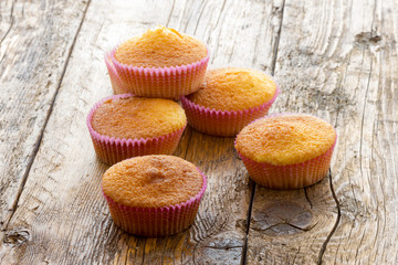 Sweet donuts with icing sugar