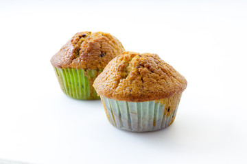 Muffin with white background