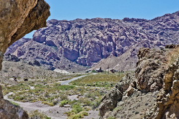 Nevada Highway through the desert