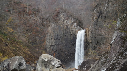 Waterfalls in touristic places in Japan