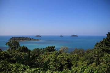 tropical island in the sea