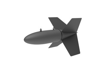 Aerial Bomb on white background. 3d illustration