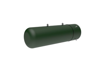 Aerial Bomb on white background. 3d illustration