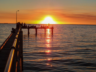 Fototapeta premium St Kilda Pier Sunset Melbourne