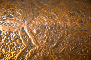  Etching golden abstract pattern background
