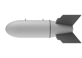 Aerial Bomb on white background. 3d illustration