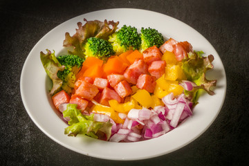 サラダ Beautiful and colorful chopped salad