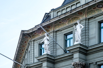 Naklejka premium Lucerna, palazzi storici