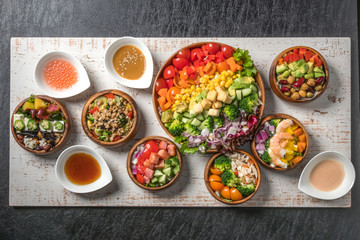 サラダ Beautiful and colorful chopped salad