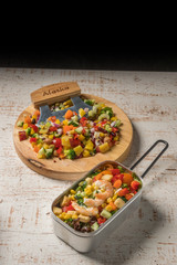 サラダ Beautiful and colorful chopped salad