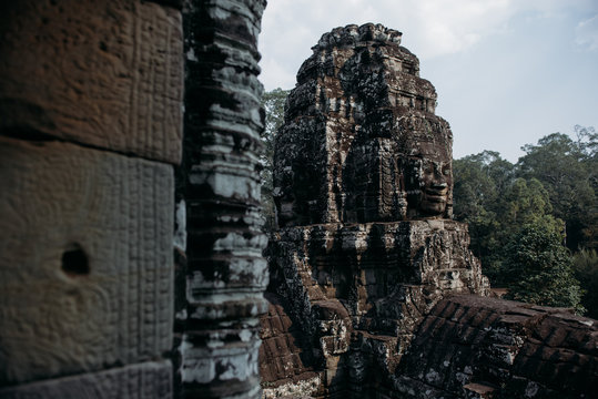 Temple ruins, Angkor Wat, Siem Reap, Cambodia