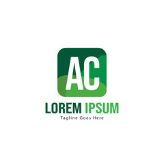 AC Letter Logo Design. Creative Modern AC Letters Icon Illustration