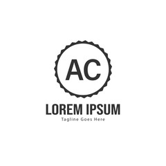 AC Letter Logo Design. Creative Modern AC Letters Icon Illustration
