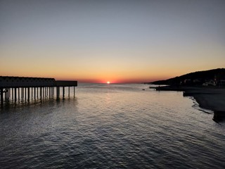 Obraz premium sunset at the sea