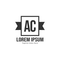 AC Letter Logo Design. Creative Modern AC Letters Icon Illustration