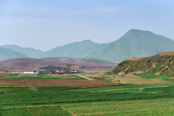Fototapeta na wymiar North Korea. Countryside