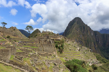 view on the mountains of macchu piccu