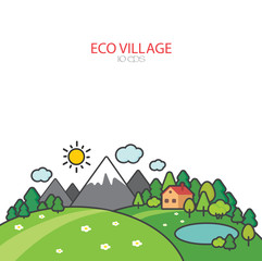 Naklejka premium Travel and vacation banner. A trip to the world. Travel to the world. Vacation. Road trip. Tourism. Tourist banner. Trip. Travel illustration. Modern flat design.