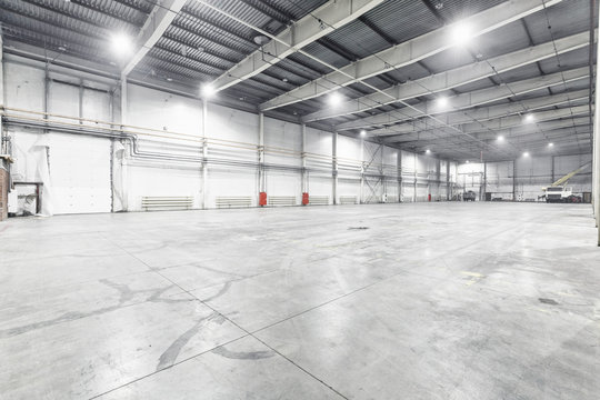 empty warehouse interior
