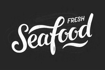 Seafood calligraphy