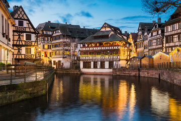 Fototapeta na wymiar Petite France in Strasbourg, France